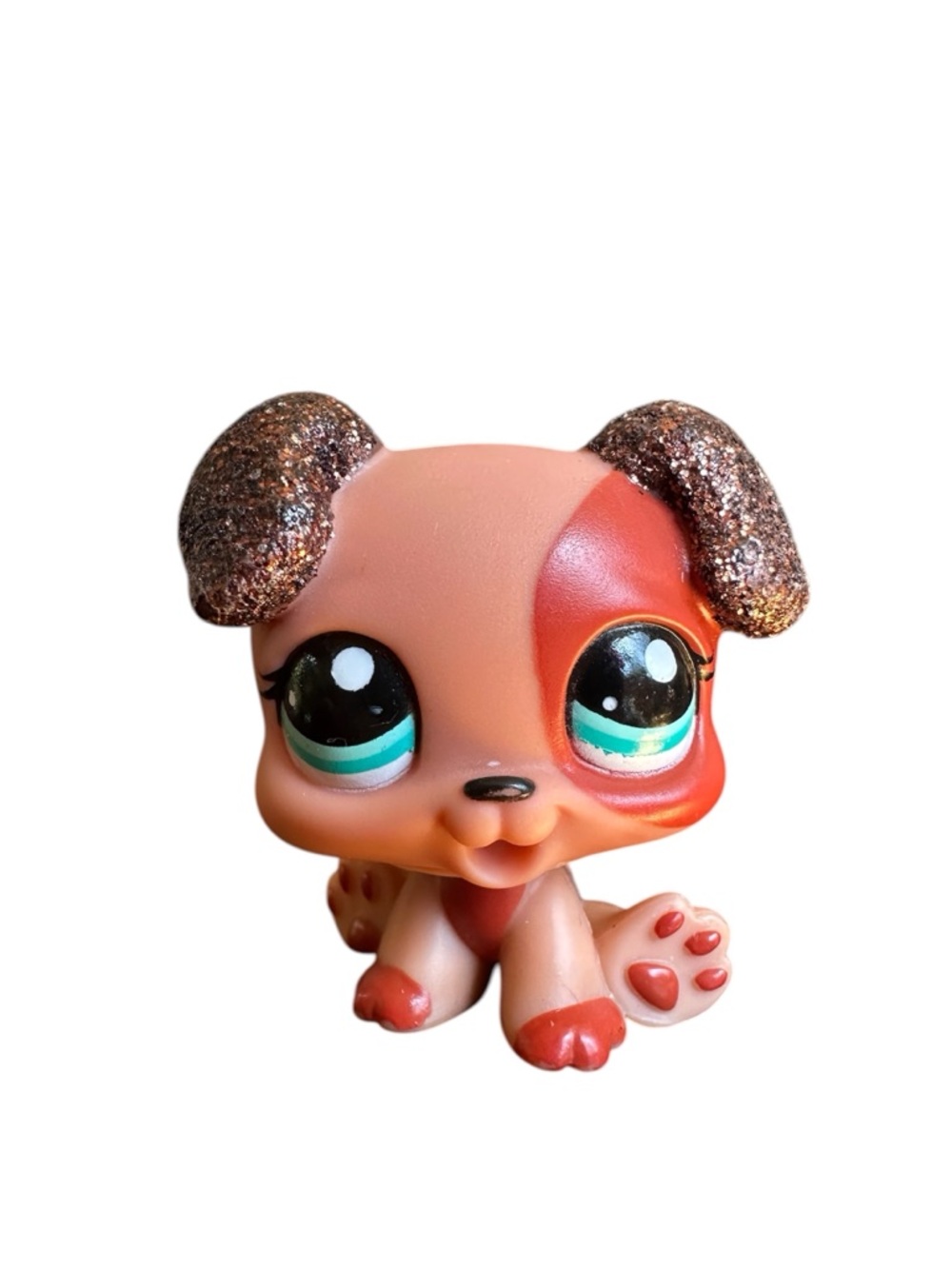 Littlest Pet Shop LPS #2235 Puppy Glitter-Ear Dog Sparkle Pets 2007 Hasbro